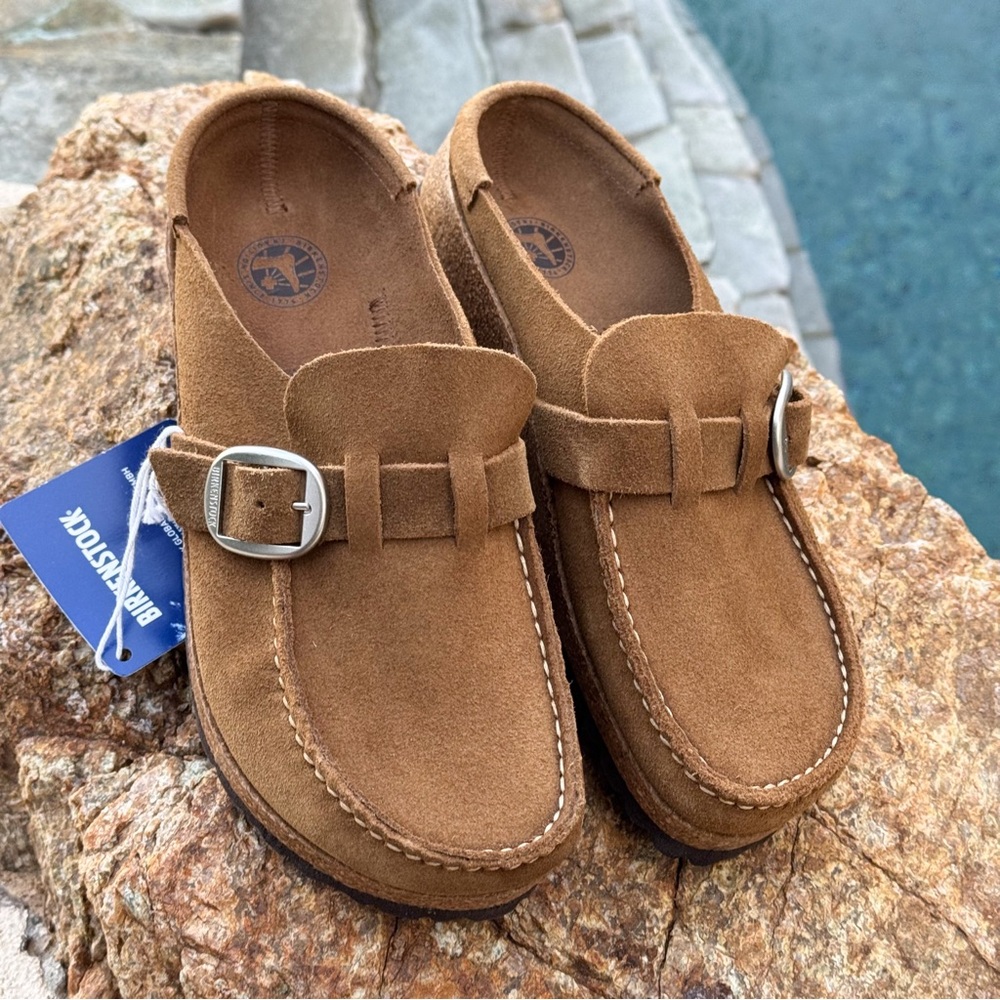 Birkenstock Women’s Buckley Leather Suede Shoes Narrow